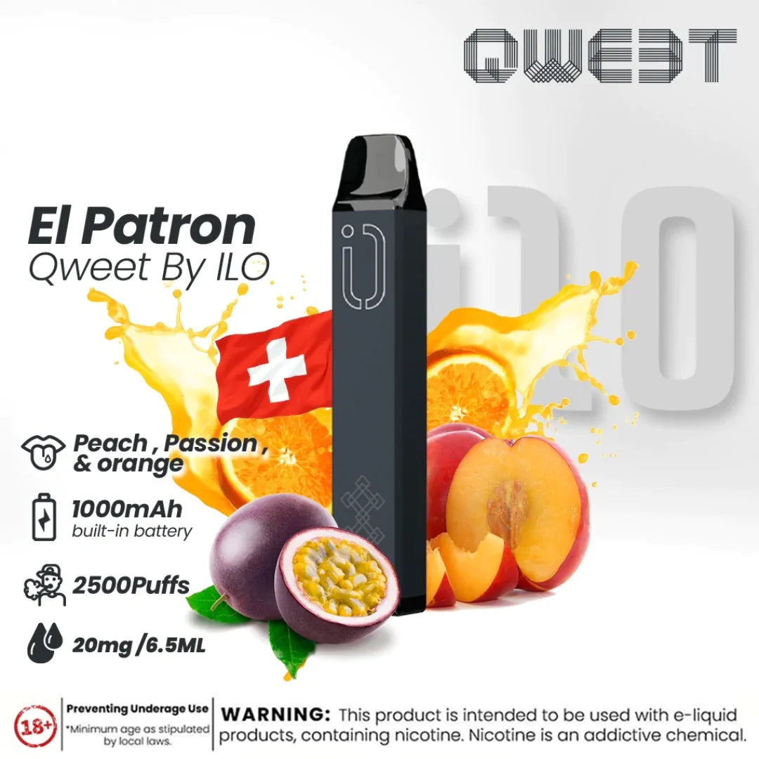 QWEET EL PATRON (2500PUFFS) DISPOSABLE VAPE