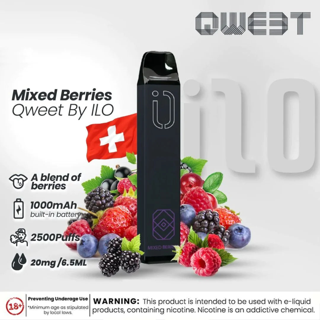 QWEET MIXED BERRIES (2500PUFFS) DISPOSABLE VAPE